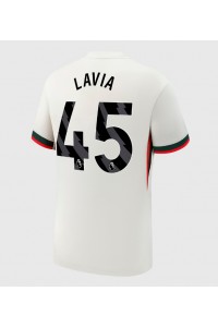 Chelsea Romeo Lavia #45 Voetbaltruitje Uit tenue 2025-26 Korte Mouw